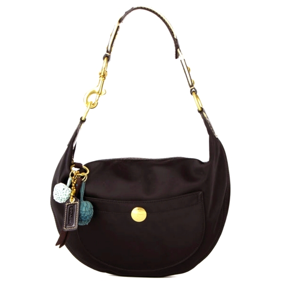 Coach Handbags - 40. COACH SATEEN SHOULDER BAG!